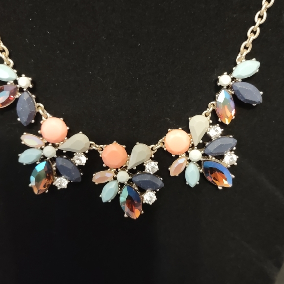 Vintage J Crew Colorful Statement Necklace - Picture 2 of 9